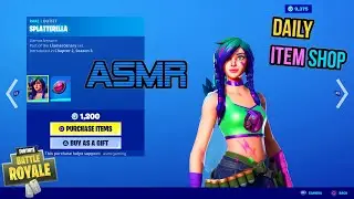 ASMR | Fortnite New Splatterella Skin! Daily Item Shop Update 🎮🎧 Relaxing Whispering 😴💤