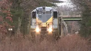 First train in 3 years: Bay Colony Railroad Millis Line - 1/6/2022