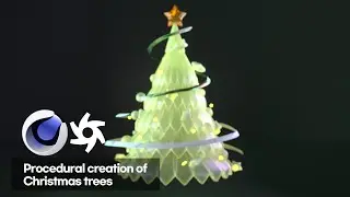 크리스마스 트리 만들기 02 재질 라이팅 (Procedural creation of Christmas trees)