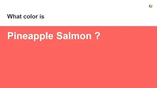 Pineapple Salmon color #fd645f hex Cool Orange color fd645f