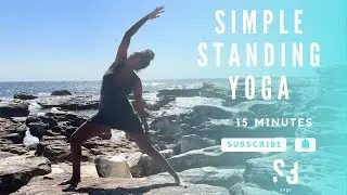 Simple Standing Yoga Stretches (10min - No Yoga Mat Required) | S3 YOGA with Savanna Stevens