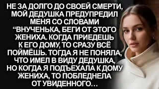 Не за долго до своего ухода, дедушка предупредил о женихе. Но когда я приехала к нему, то поняла…
