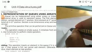 CS III Sem L4  Representation of Queue using arrays