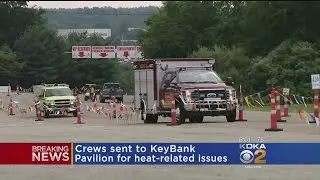 Concert-Goers Overcome By Heat At KeyBank Pavilion
