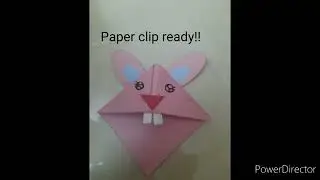Easy bunny corner bookmark Craft || Paper Bookmark || #origami  #shorts #papercraft #cornerbookmarks