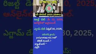 AP POLYCET RESULTS 2025
