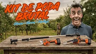 El kit de poda “feo” que está arrasando 😅 (tijera 40mm + sierra + pértiga)