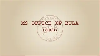 Reading Microsoft Office XP's EULA | Boring Tech Doc Sleep ASMR
