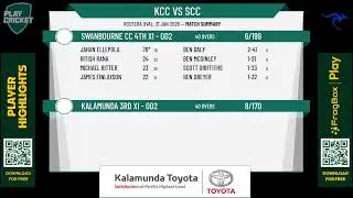 Kalamunda 3rd XI - OD2 v Swanbourne CC 4th XI - OD2