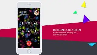 Live Call Screen Theme Color Phone X OS 11 Dialer