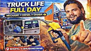 Truck Repair + Long Route 🚚 | Bhopal To Bhubaneswar Full Day Vlog | Truck Driver Life 