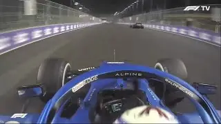 OCON ONBOARD AFTER LOSING THE PODIUM