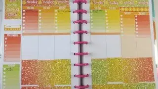 Plan with me in my Happy Planner &ndash;Citrus Glitter&ndash; (ft Planner Problem 101)