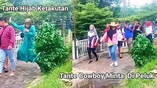 funny bushman | Crazy | Tante Cowboy Minta Di Peluk || funniest bushman prank