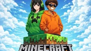 Jogando manicraft 1 block com um mod de terror  