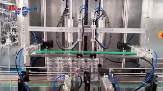 Automatic 2 nozzle 5L liquid soap bottle filling machine for UAE customer