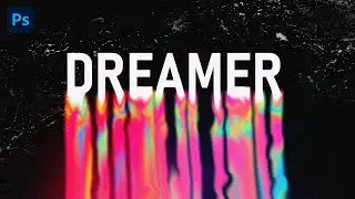 Liquify Distortion Text Effect In Adobe Photoshop - Melting Text Effect