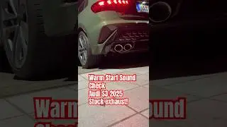 Audi S3 8Y 2025 warm start sound 🔈 #audi #automobile #audis3 #audisport