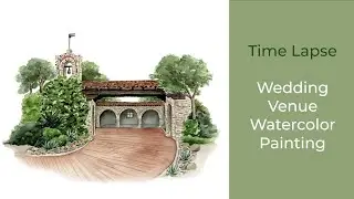 Time Lapse Watercolor Wedding Venue