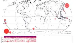 Time Lapse of Global Earthquakes (2010-2019)