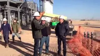 Holcombe Mixer pouring at west Texas has plant