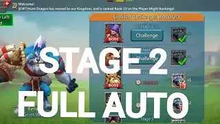 Limited Challenge Stage 2 Full Auto Grim Wolf...fenrir..Lords mobile