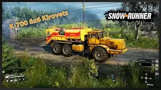 Special truck russian mod K 700 6x6 Kirovets for Snowrunner game