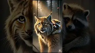 Ruhan the bobcat saves the animals from wildfire #animalfriendship #animalrescue