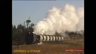 Steam locomotive 5910 hauling freight & tour shuttles between Armidale and Dumaresq - June 1997