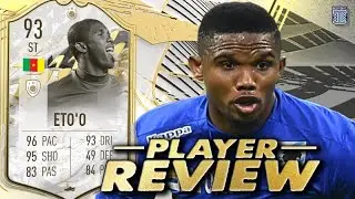 93 ICON SWAPS PRIME ICON MOMENTS ETO'O PLAYER REVIEW - SBC PLAYER - FIFA 22 ULTIMATE TEAM