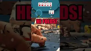 How to steal the pot with garbage cards. Keep Bluffing! #shorts #poker