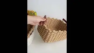 Tired of clutter?🧺 DIY Cotton Rope Basket &ndash; Stylish & Functional! 💡#diy #storage #home #handmade
