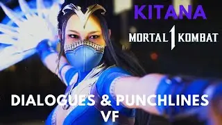 MORTAL KOMBAT 1 - KITANA Toutes les Intros Dialogues & Punchlines VF