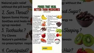 ✅ &ldquo;10 Foods That Heal Better Than Medicines | Natural Healing Foods 🌿&rdquo; #healthylifestyle