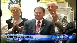 Governor Jon Huntsman Delivers Farewell Speech as Utah's Governor