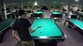 Difficult pool drill from Fedor Gorst