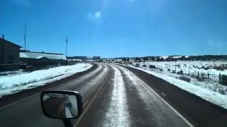 US Highway 89 South through Panguitch, Utah and rolling to Glendale, Utah