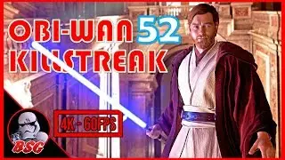 52 Obi-Wan Killstreak (PC) | Battlefront 2 4K 60FPS Gameplay