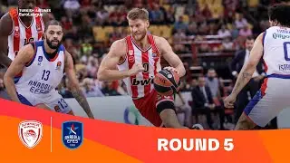 Olympiacos Piraeus-Anadolu Efes Istanbul | Round 5 Highlights | 2023-24 Turkish Airlines EuroLeague