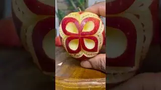 #simple Amazing Fruit Cutting Skill | Fruit Carving Ideas | Apple Carving #shorts #foodlover #apple