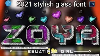 glass font editing how to make 2021 stylish glass font name editing in Pixellab PS touch