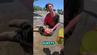 The Homeless TRY to STAY COOL in 100 degree heat