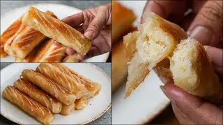 Shahi Bread Roll Dessert | Coconut Shahi Bread Roll Snacks | Delicious Sweet Bread Roll Snacks