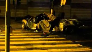 Wypadek Ł&oacute;dź  ul Zakładowa