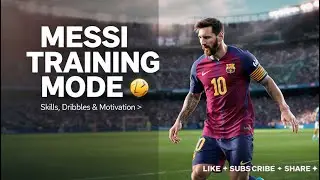 🔥 Lionel Messi Football Ground Training &ndash; Realistic AI Story | Clear Face & Action ⚽