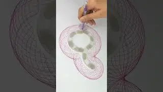 Spirograph Loops Full of Artistic Charm: Mesmerizing Patterns in Motion #asmr #art #spirograph #usa