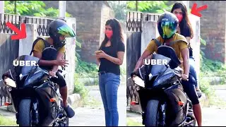 | Picking Up UBER RIDERS in a SUPERBIKE (YAMAHA R6) - UBER RIDE PRANK With a YAMAHA R6 | Canbee |