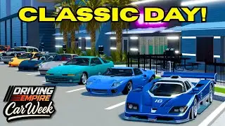 EPIC Classic Car Day + Rally! (Driving Empire Car Week Day 4)