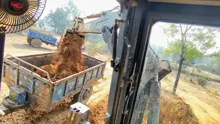 Jcb Backhoe Mud Loading Trolley | Swaraj Tractor Load Soil | Mahindra Jcb 