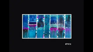 #7914 Contemporary Art Swipe Fluid Acrylics  3.28.2021 art therapy, instinctive art